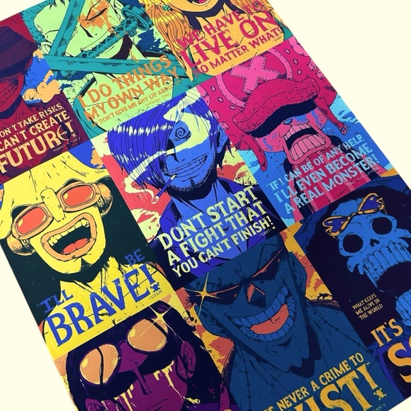 One Piece - Beautiful Vibrant Canvas Poster - ๐ดโโ ๏ธ๐ - Picture 4 of 6